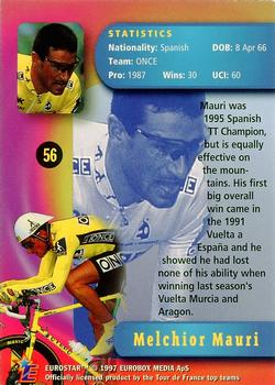 1997 Eurostar Tour de France #56 Melchior Mauri Back